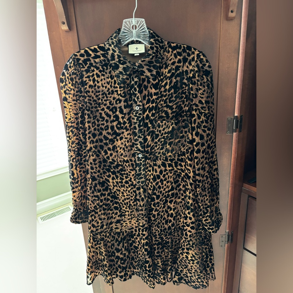 Tuckernuck Brown Leopard Print Dress